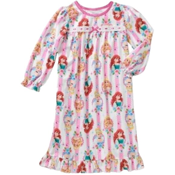New Disney Flannel Nightgown Disney princesses Frozen Baby Toddler Girls 12 mons - Picture 2 of 3